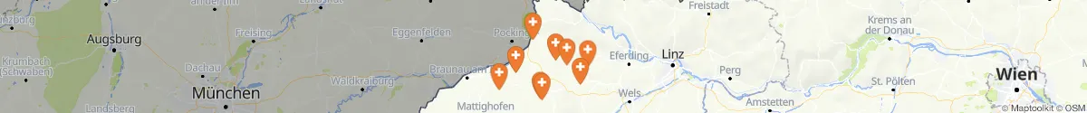 Map view for Pharmacies emergency services nearby Wernstein am Inn (Schärding, Oberösterreich)